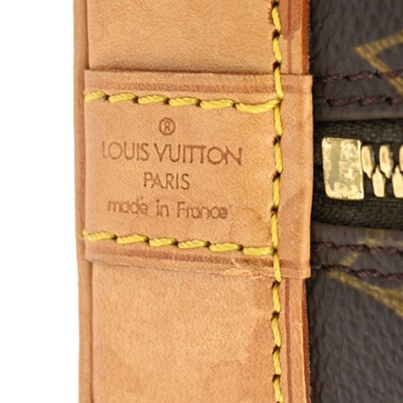 LOUIS VUITTON LV Logo Alma Hand Bag Monogram Leather BN France M51130 86SG484 - Picture 10 of 14